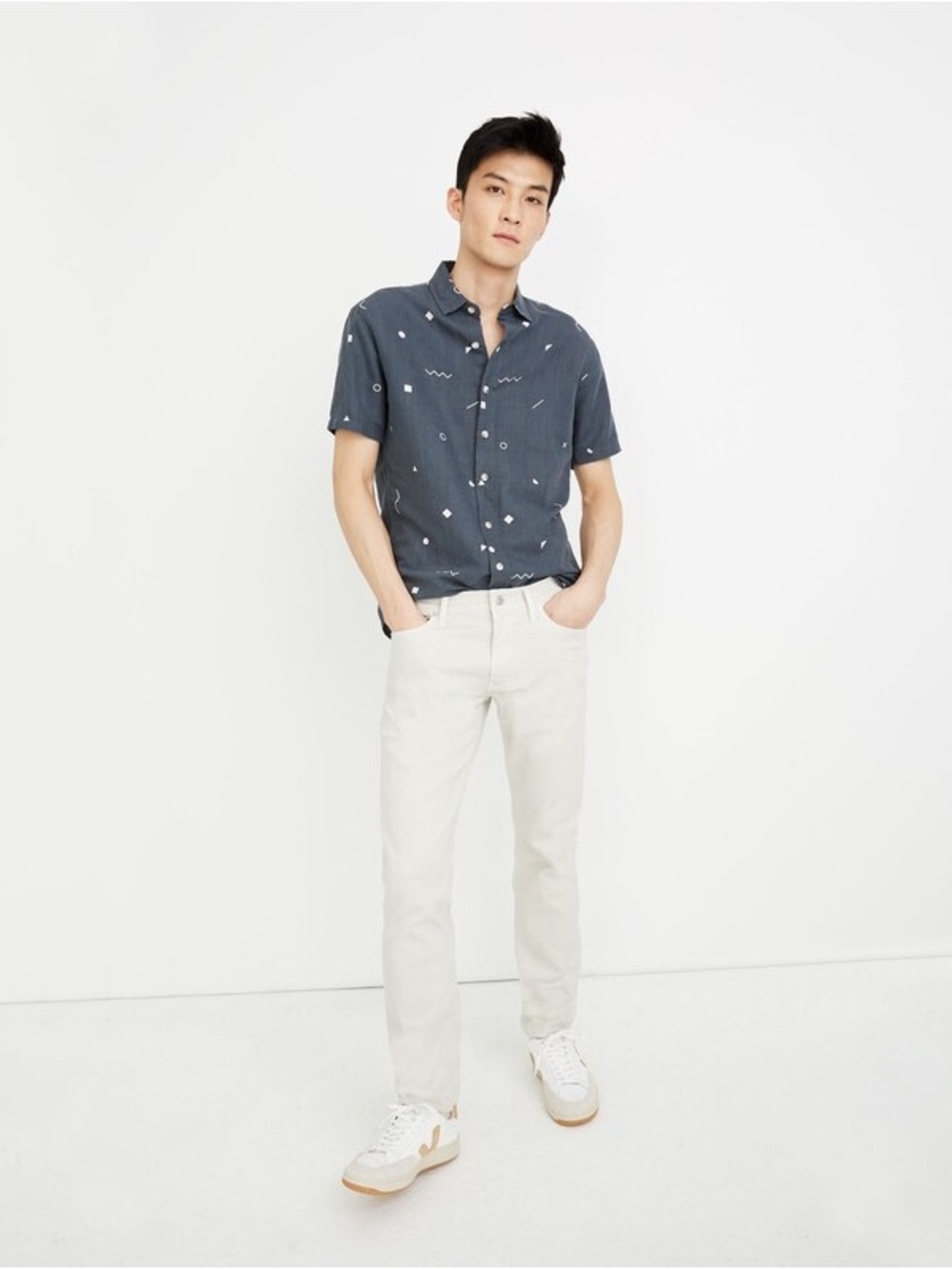 Madewell Garment-Dyed Slim Everyday Flex Jeans
